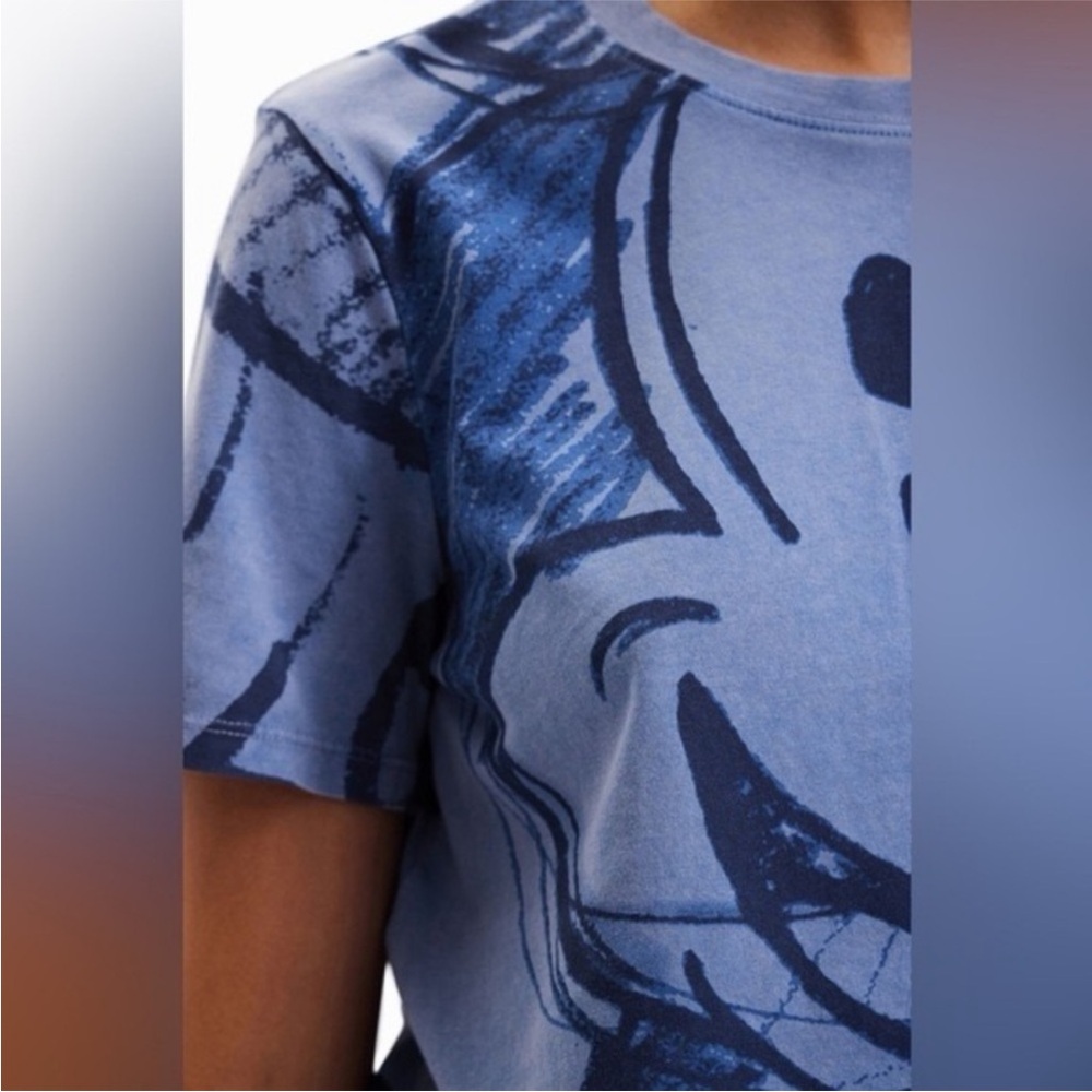 Desigual Blue Graphic Tee - Picture 3 of 6